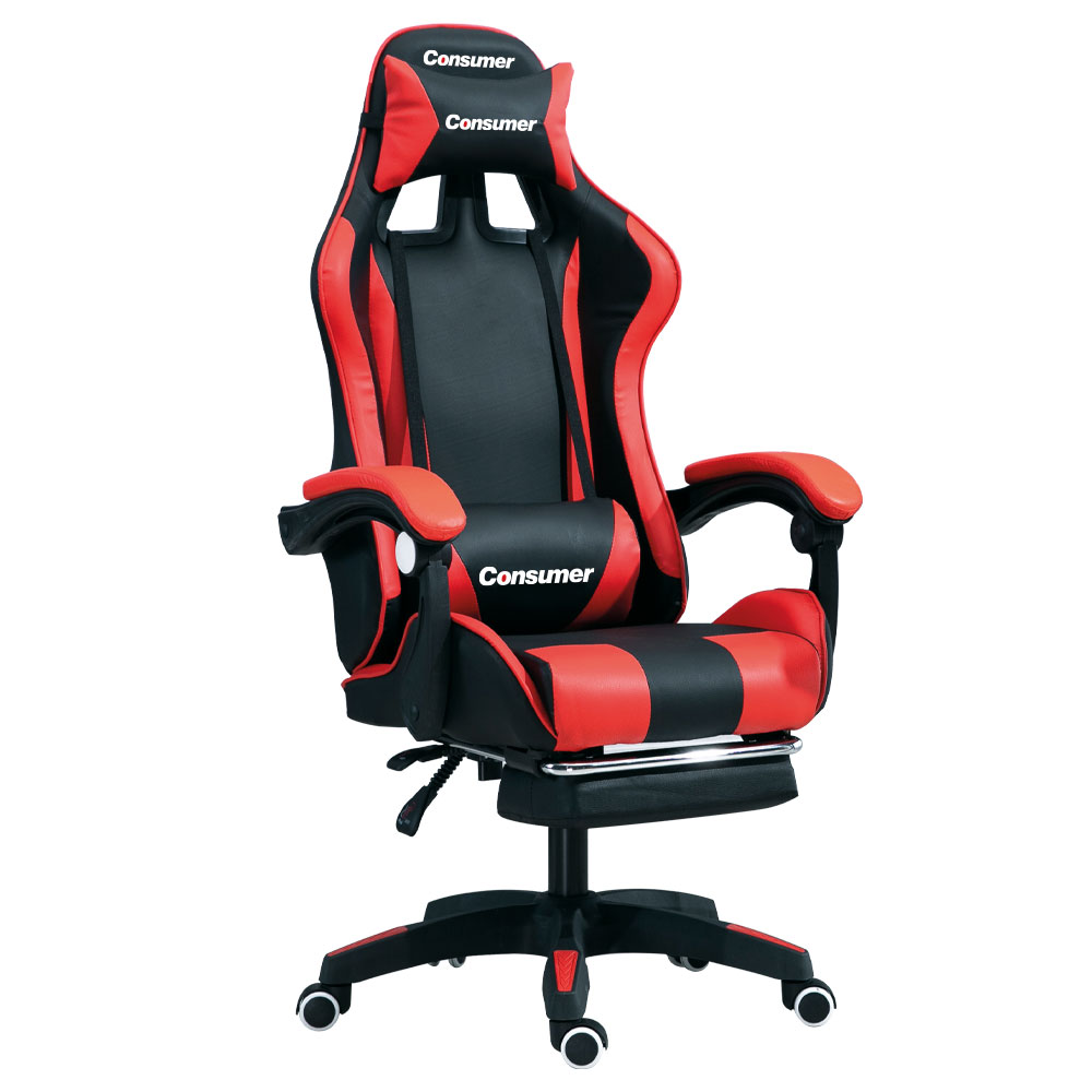 Silla gamer Pro Negro y Rojo