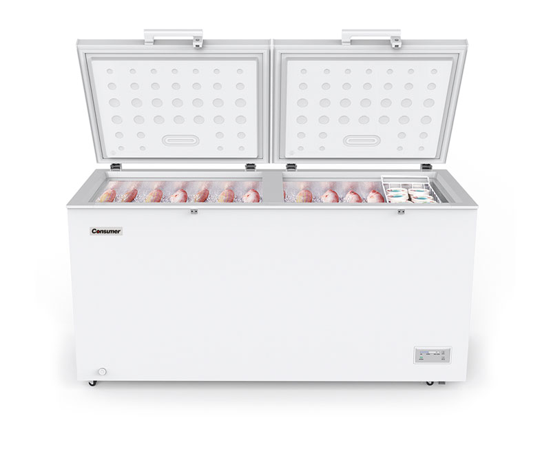 Congelador Horizontal Tapa Ciega + Tapa interna deslizable, 550 L