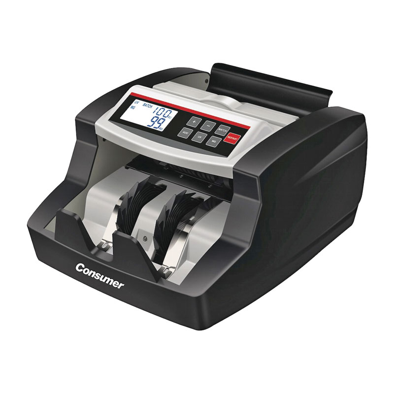 Contador de billetes PB520 con detector de billetes falsos y pantalla LCD